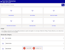 Tablet Screenshot of kumkumenterprises.com